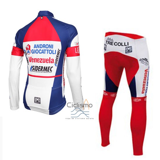 Androni Giocattoli Ropa Ciclismo Culotte Largo 2015 Hombre Mangas Largas Blanco